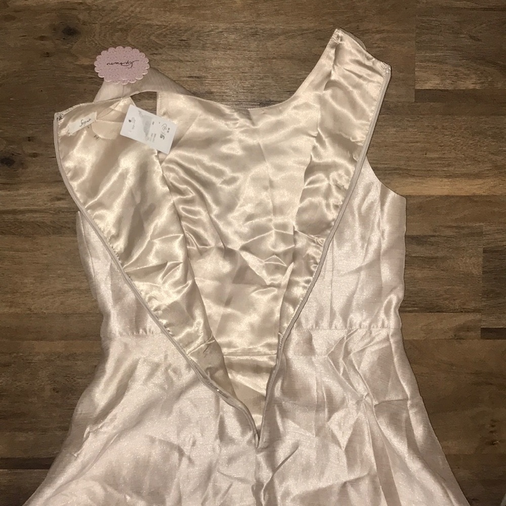 SOPRANO champagne Ivory Short Dress NWT L - Picture 8 of 8